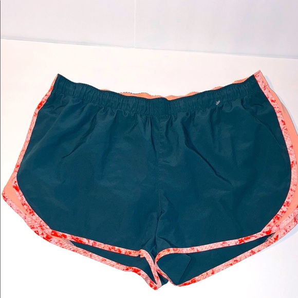 Women's New Balance Teal and Orange Athletic Shorts Size L - Picture 1 of 12